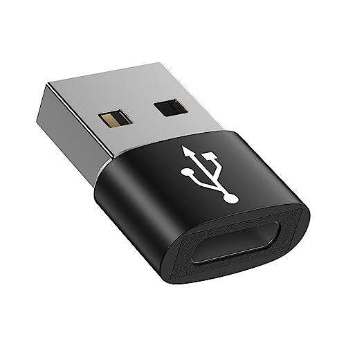 USB Type-C 変換アダプタ USB タイプC （メス） To USB 2.0（オス） [ QC3.0 急速充電・高速データ転送同期] Windows 10 / Mac OS MacBook iPad Pro iPhone 13/12/11 Pro Maxなどに対応 ブラック