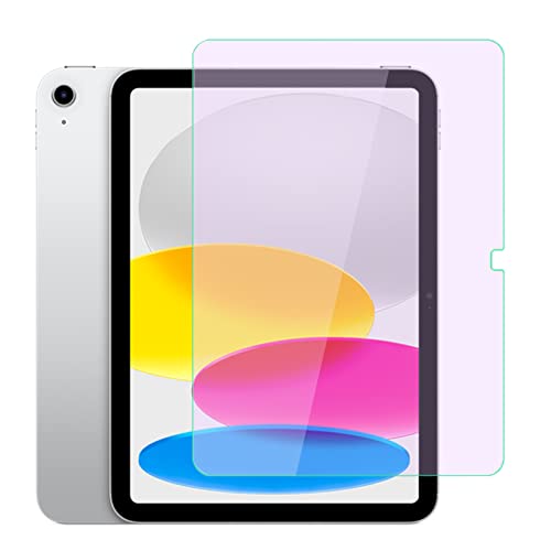 商品情報商品の説明説明 【対応機種】NEW iPad 第10世代 10.9インチ 専用 ガラスフィルム（2022年秋発売 ）、iPad10タブレットのディスプレイのタッチスクリーン表面全体を保護します。【 業界高硬度9H】旭硝子ガラスと高度な加工技術により、iPad10 フィルムの表面硬度は超高の9Hに達しており、お使いのタブレットをあらゆる衝撃から徹底的に守ってくれます。 【高感度タッチ】タッチ操作するときは支障なく、純正ガラスをこえるぐらい非常に滑らかで素晴らしい手触り心地です。 【 2.5Dラウンドエッジ加工】このフィルムはレザで精細に切られ、加工します。フィルムは装着後でも、ケースとは全然干渉しないです。角も2.5Dラウンドエッジできているため、滑らかな質感を与えてくれます。 【ウルトラクリア】超薄と高透過率で、何も貼っていないような感じで、iPad Retinaディスプレイをそのままお楽しみいただけます。 【気泡ゼロ】シリコーン吸着層に高品質な接着剤を使用し、気泡が入りにくく、位置合わせてから、フィルムの真ん中を軽く押すだけで気泡なし綺麗に吸着します。超初心者の方でも一発で綺麗に晴れます。 【防汚・指紋加工】高品質な防汚・指紋コーティングを施されるため、普通のフィルムより、指紋や汚れなどが付きにくいです。付いても簡単に拭き取れます。常に画面の美しさと綺麗さを保ちます。 【飛散防止】飛散防止コーティングを加工されてるため、フィルムは割った場合でも、破片は張り付いた状態で飛び散らず、ご自身をけがから守ってくれます。 【iPad10 / 第10世代専用ブルーライトカット保護フィルム】取り扱い説明 ◆空気が乾燥しており、静電気が発生するのが多く、お風呂場など無風、ホコリの少ない場所での貼り付けをお勧めです。 ◆フィルムを貼り付ける前に、手を清潔にしてください。 ◆フィルムを綺麗に貼るために、位置を合わせ前に液晶画面に汚れやホコリが付いていないことを再度ご確認ください。 濡れたティッシュペーパーや雑巾でスクリーンをきれいに拭き、埃の取り除きパッドで埃を除去する。 保護フィルムを開き、スクリーンの四つのコーナーに合わせ、殻の位置に合わせて軽く下ろす 手でスクリーンの中心を押し、強化フィルムが自然にスクリーンに吸着する。 清潔雑巾で余計の気泡を押し出し、操作完了。主な仕様 【対応機種】：iPad 10世代 ガラスフィルム ブルーライトカット 10.9インチ 専用 ガラスフィルム（2022年秋発売 ）、iPad10タブレットのディスプレイのタッチスクリーン表面全体を保護します。モデル番号については、iPad10の背面下部を確認してください。br【お目に優しい】ブルーライトとは？　網膜まで届く強いエネルギーで、テレビやパソコン、スマートフォンに多く含まれており目の疲れ　生態リズムへの影響　頭痛などの症状に発展するといわれています。※本ガラスフィルムはLEDディスプレイが発する「ブルーライト」をカットし、目を保護しながら使用できる強化ガラスです。長時間ディスプレイを見ている目の疲れを緩和できます。スクリーンからブルーライトを 92％カットできるガラスフィルム。成人の長い時間使用にも、成長中の子供のお目にも、ブルーライトから守ります。br【簡単貼り付け】位置合わせ貼り付けがしやすい、ガラスを液晶に置くだけで自動的に吸着します。気泡も自然に抜けていくので、誰でもきれいに貼ることができます。初心者でも完璧にこなせるため、失敗を心配せずに貼り付けられます。br【硬度9H】業界高クラス素材、9H硬度の高品質な強化ガラスなので、日常的な使用範囲内では傷つけることはありません。また高い透過性、超薄型設計で、汚れも防ぎます。br【圧倒的に鮮明な画面と快適操作を実現】画面を美しいまま保てる特殊コーティングを施しているので、油分・汚れ・水滴等が付きにくく、付いてもさっと一拭きするだけで、綺麗に元通り。また、iPadの液晶画面本来の滑らかな触り心地を実現しています。
