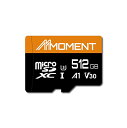 MMOMENT マイクロSDカード 512GB Nintendo Switch対応/MicroSDXCカード / 4K対応 / Class10 / UHS-I / U3 / A1 / V30 / SDアダプター付【読込最大95MB/s】