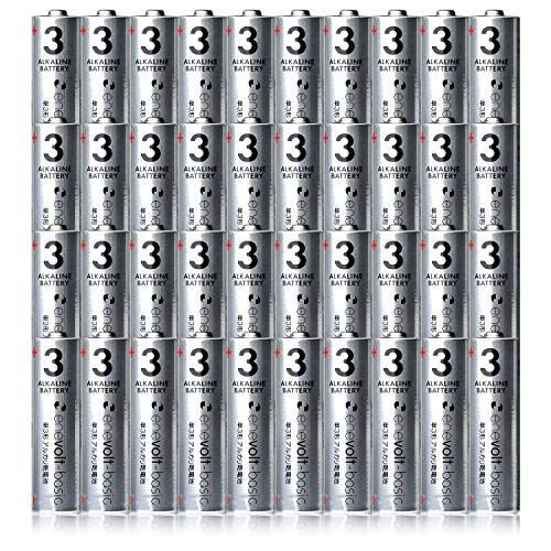 enevolt basic 単三電池 アルカリ 40本 1.5V 単3形 乾電池 エネボルト ベーシック 3R SYSTEMS 40本セット