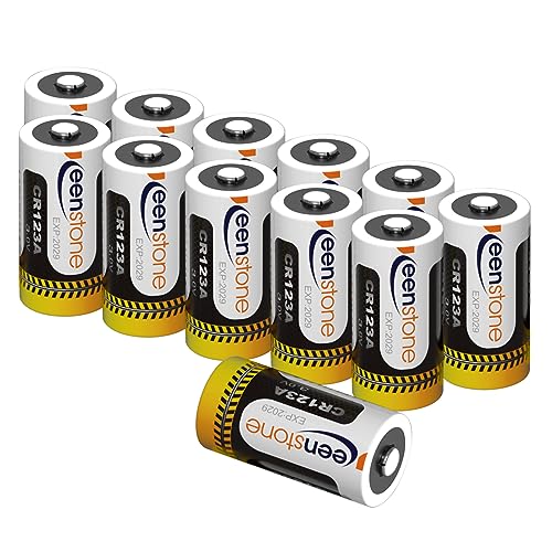 CR123A 3Vリチウム電池 Keenstone Qrio Lock 電池 PTC保護付き 1600mAh 非充電式バッテリー カメラ マイク 測光計 バイク 懐中電灯 測光計 バイク 適用 12個