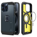 Spigen iPhone 15 Pro Max ケース Magsafe対応 スタンド付き 米軍MIL規格 タフ・アーマー・マグフィット ACS06595 (メタル・スレート)