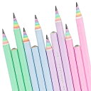 サムコス レインボー鉛筆 おもしろえんぴつ 12本セット HB 可愛い ペンシル Rainbow Pencils 文房具 ペーパーペンシル 入学準備 入学祝 小学生 男の子 女の子