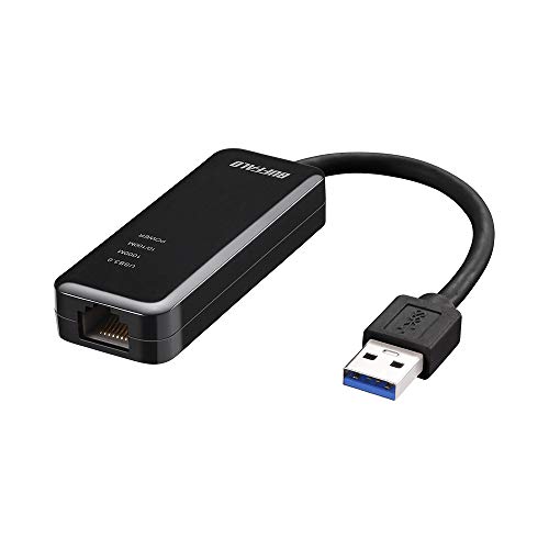 RA:バッファロー BUFFALO 有線LANアダプター LUA4-U3-AGTE-NBK ブラック Giga USB3.0対応 簡易パッケージ 日本メーカー 【Nintendo Switch動作確認済み】