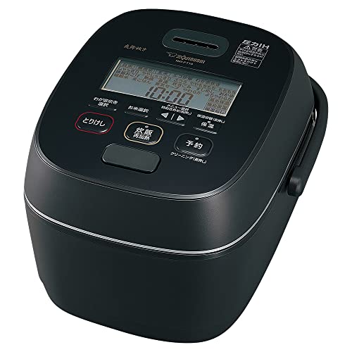 RA:象印マホービン(ZOJIRUSHI) 炊飯器 5.5合 炎舞炊き 圧力IHタイプ 日本製 毎回のお手入れ点数2点 濃墨 NW-PT10-BZ