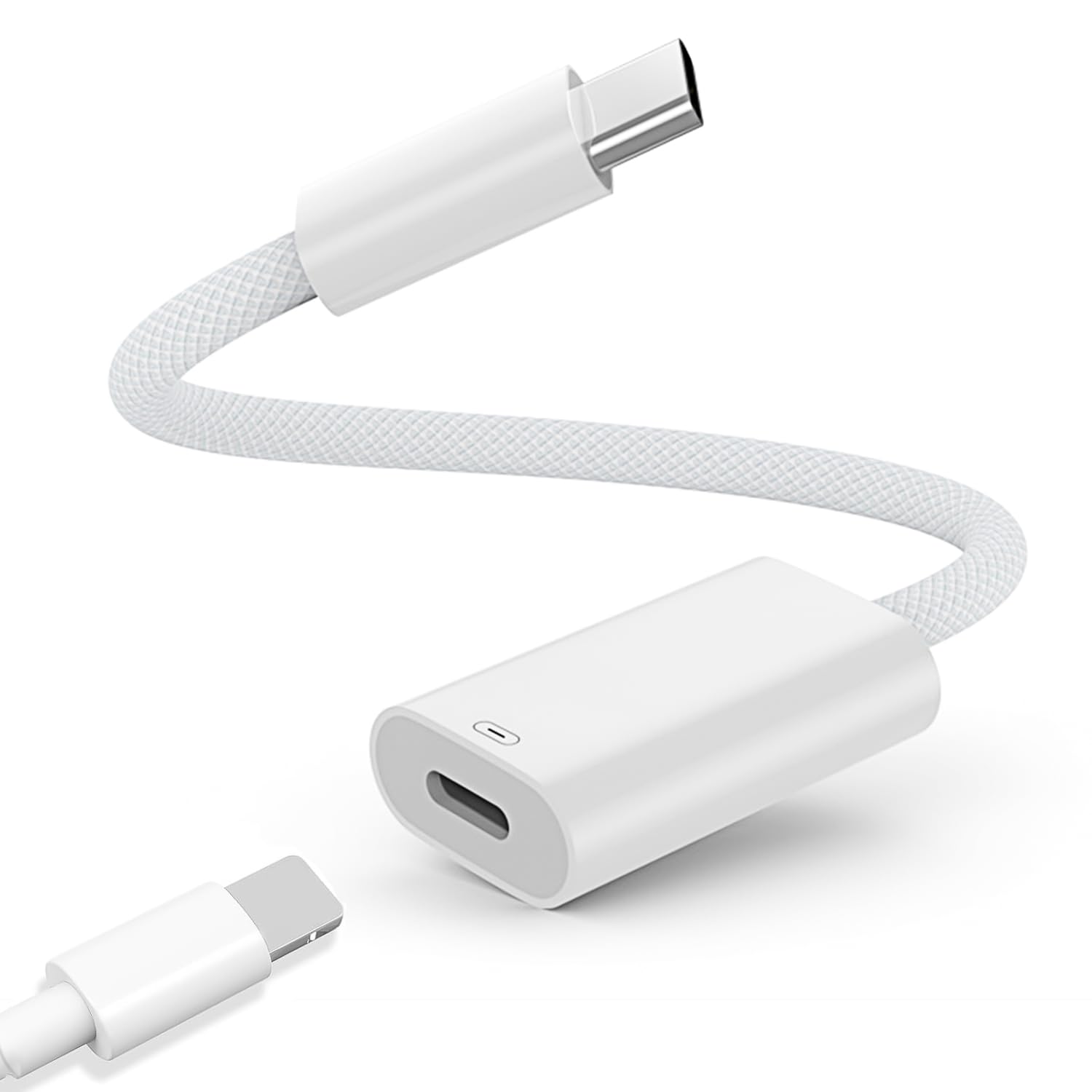 RA:Type C to ライトニング 変換 アダプタ 【2024高機能版】 USB C Lightning ???????変換 アダプタ 2in1 ライトニング タイプc 変換 PD急速充電 27W 高速データ転送 iPhone 15シリーズ/iPad Pro/iPad 10/mini6/Air 4/Air 5/MacBook/Xperia/Samsungなどの機種に対応 多機