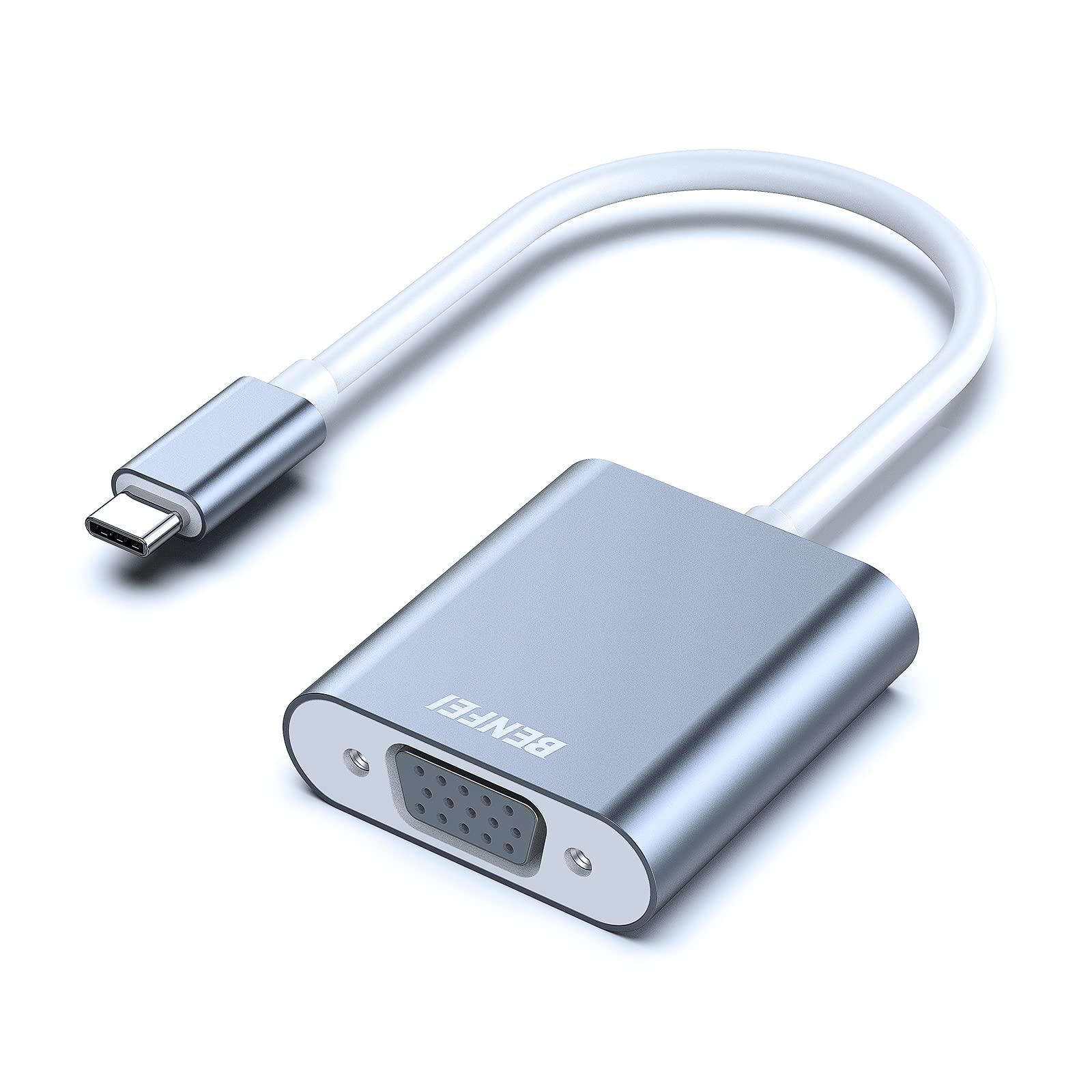 RA:BENFEI USB-C-VGAアダプター、Thunderbolt 3/4（USB Type C）-VGAアダプター、HD 1080P タイプc VGA 変換アダプター iPhone 15 Pro/Max, MacBook Pro/Air 2023, iPad Pro, iMac, S23, XPS 17 などに対応…