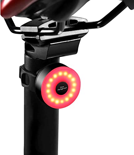 RA:DON PEREGRINO M2 自転車 テールライト 90時間持続, USBで - C 充電式 自転車ライト, IPX5防水 自転車 リアライト と五種の安定したフラッシュモードつけ ロードバイク テールライト