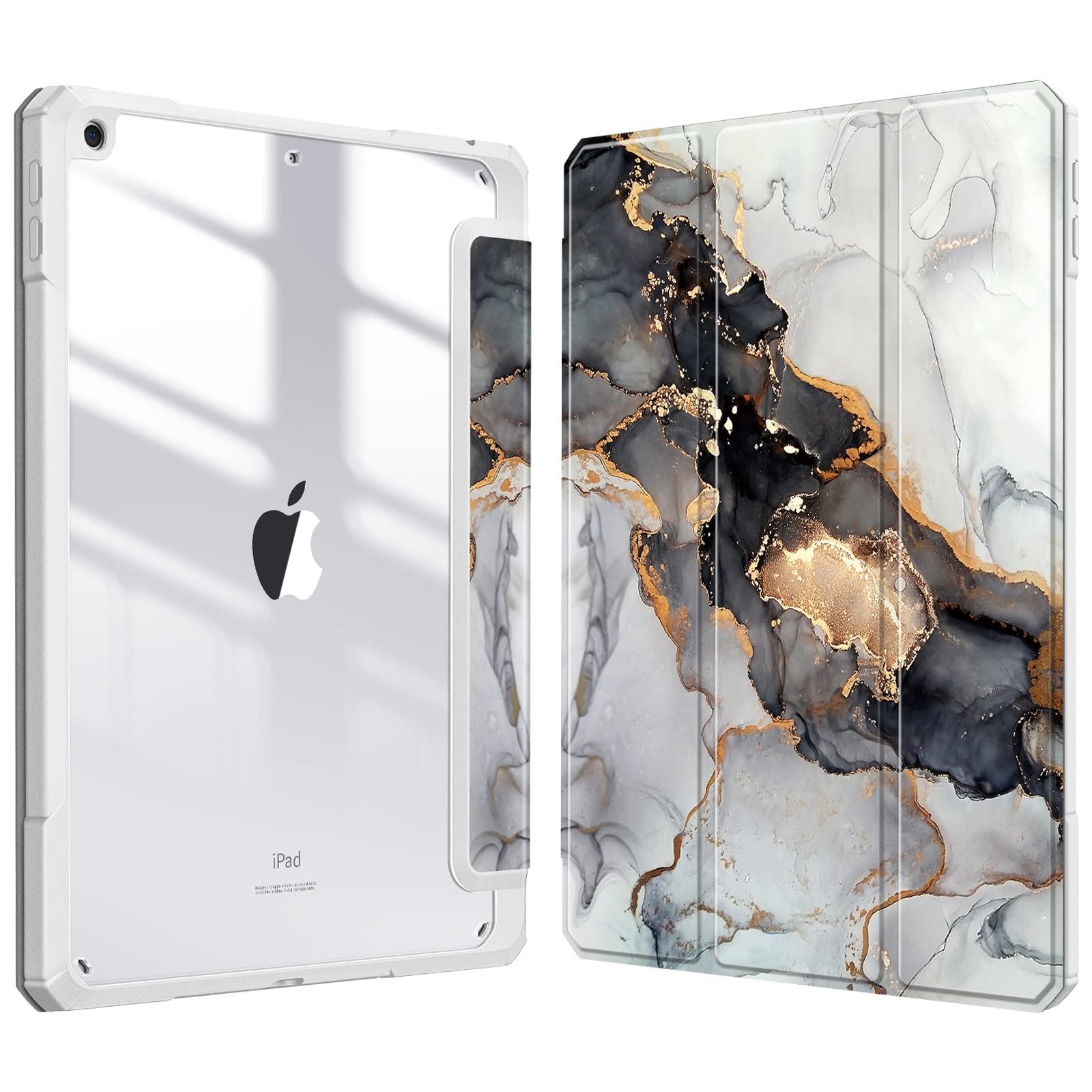 RA:Fintie iPad 10.2 P[X iPad 9 / 8 / 7 P[X 2021 2020 2019 obNJo[ Apple Pencil [\ O܃X^h X[v@\ y ^ h~ PUU[ TPU (fԍA2602AA2603AA2604AA2605)( X }[uubN)