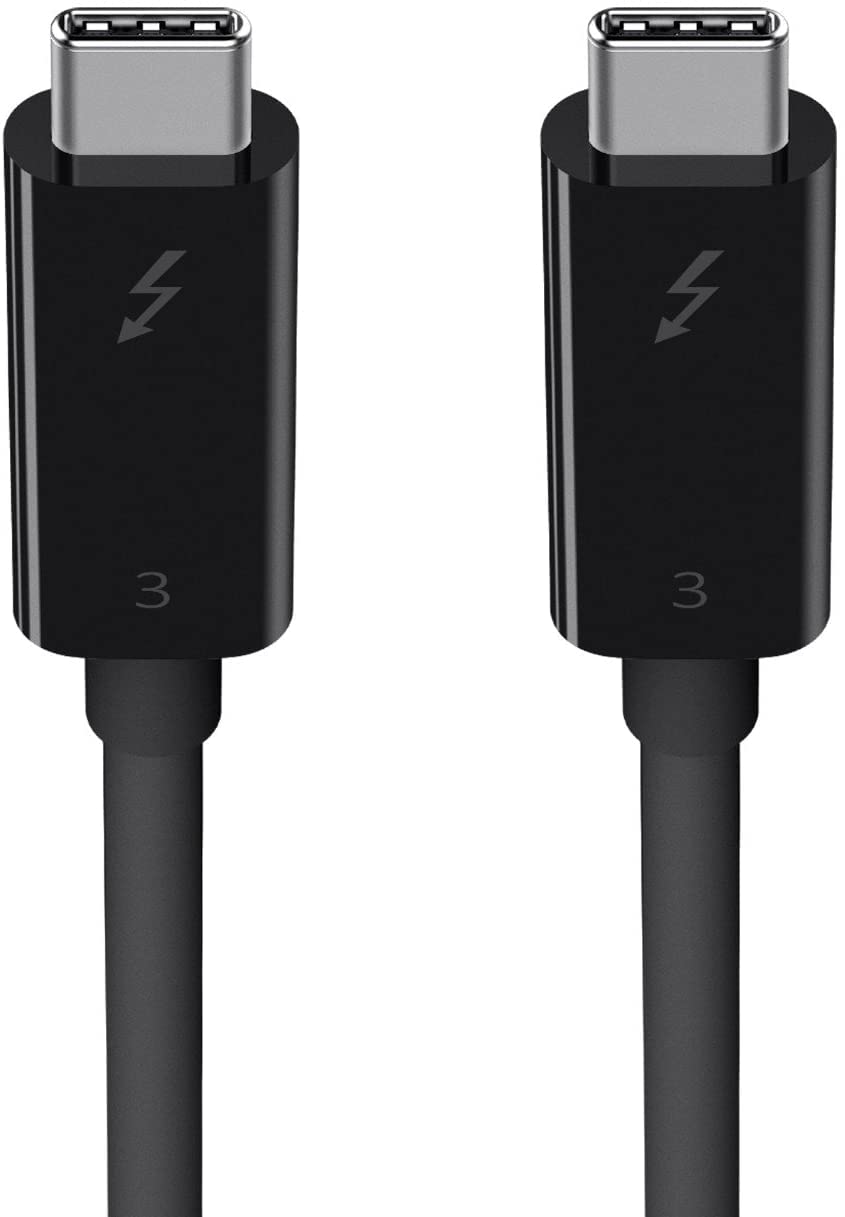 RABelkin Thunderbolt 3ケーブル 高速 40Gbps 100W出力 5K /ウルトラHD対応 2m ブラック F2CD085bt2M-BLK