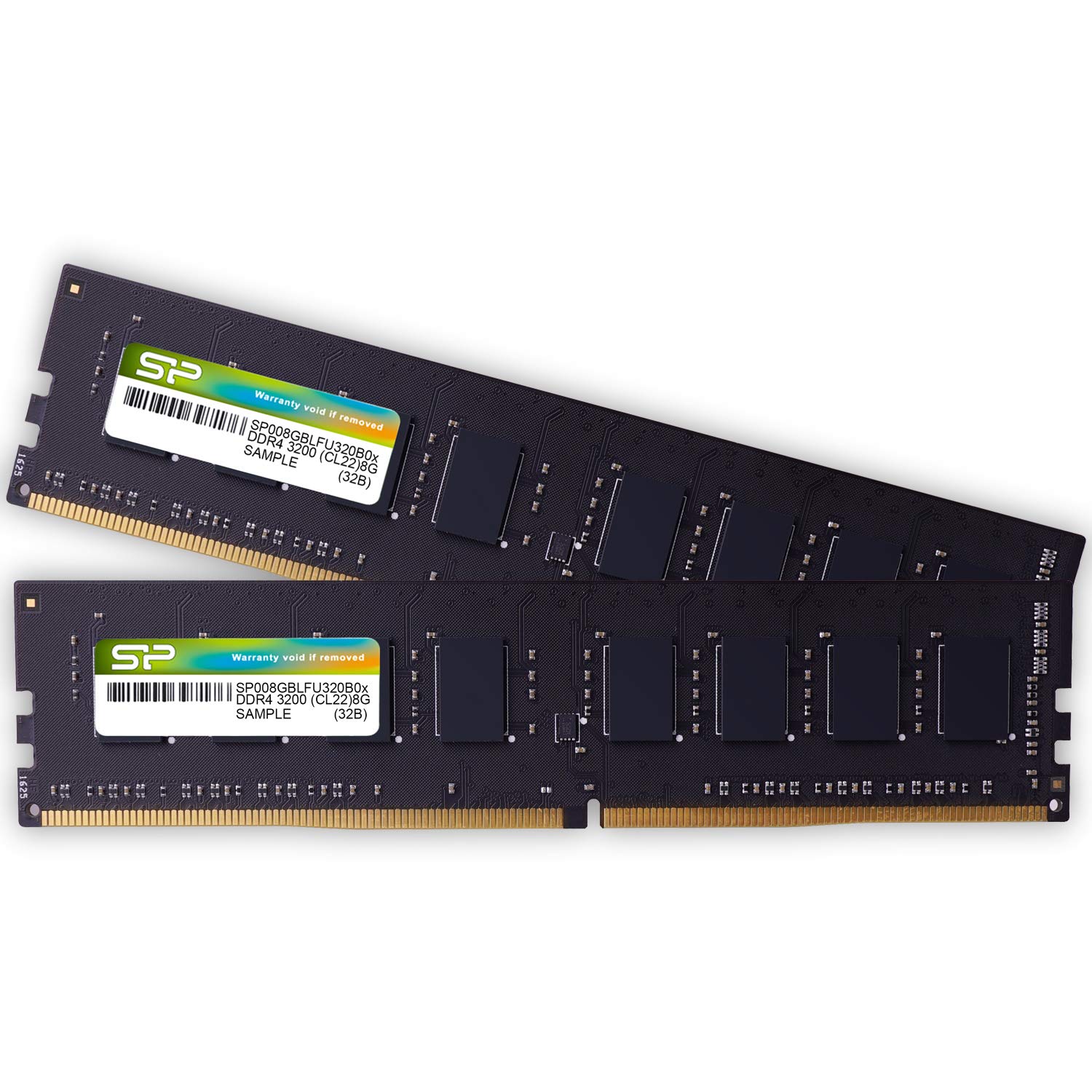 RAシリコンパワー デスクトップPC用 メモリ DDR4 3200 PC4-25600 8GB x 2枚 (16GB) 288Pin 1.2V CL22 SP016GBLFU320B22