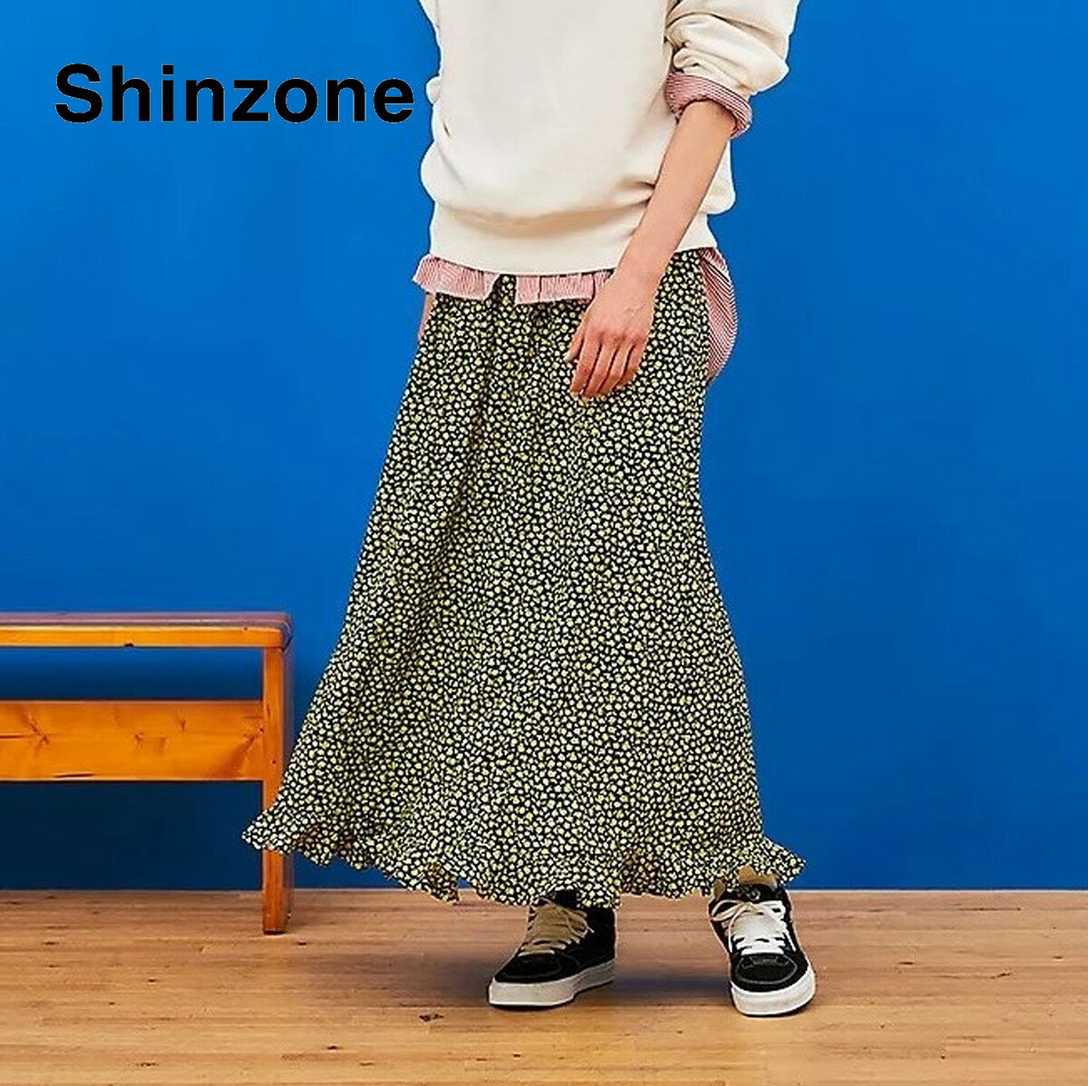 THE SHINZONE｜ザ シンゾーン sale セール30%off Floret Hem Skirt/22SMSSK03 サイズ：S - M カラー：マルチ