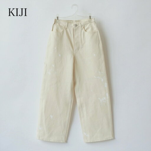 KIJI/キジ・PAINT SHIMAワイドデニム サイズ:1 カラー:ナチュラル KIJI/キジ・PAINT SHIMAワイドデニム サイズ:1 カラー:ナチュラル