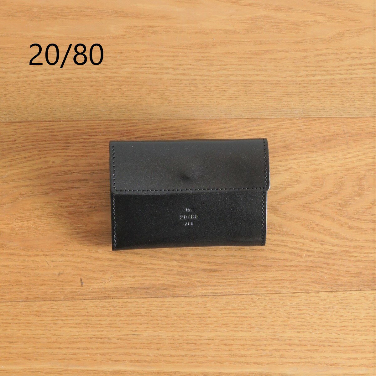 20/80｜トゥエンティーエイティー TWENTY EIGHTY Tochigi leather folded small wallet/ W033 サイズ：free カラー：ブラック