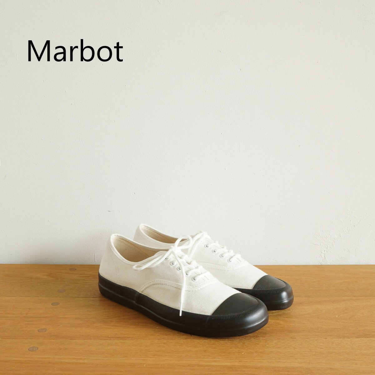 sale セール　20%OFF MARBOT | マルボーOXFORD SNEAKERS サイズ：37 - 40 カラー：ホワイト×ブラック
