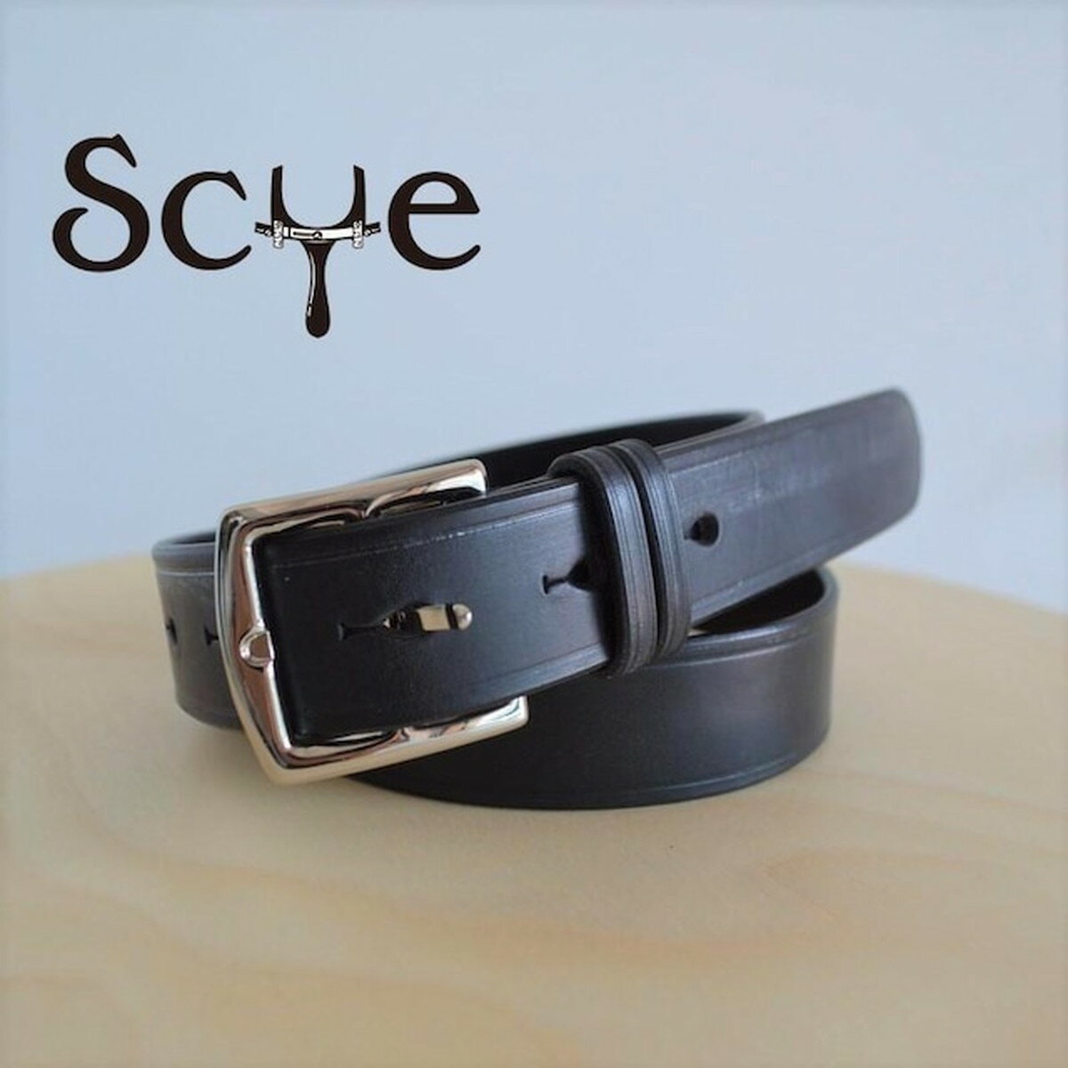 SCYE｜サイ Leather New Basic Belt サイズ：S - M カラー：ブラック