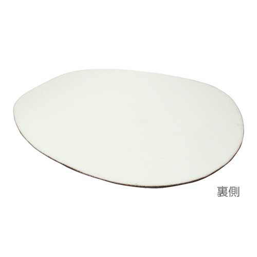 陶器 黒鉄小皿 変形 9.5x8xH0.6cm