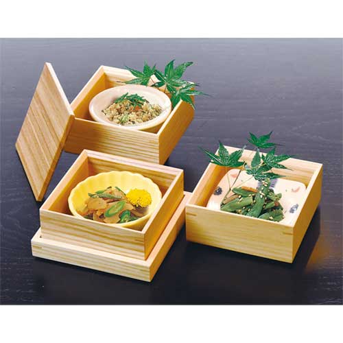 タモ 正角料理箱 蓋のみ 10.7x10.7x...の紹介画像2