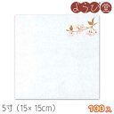 5寸 四季 耐油天紙 小 桜(3月~4月)100枚入 15x15cm