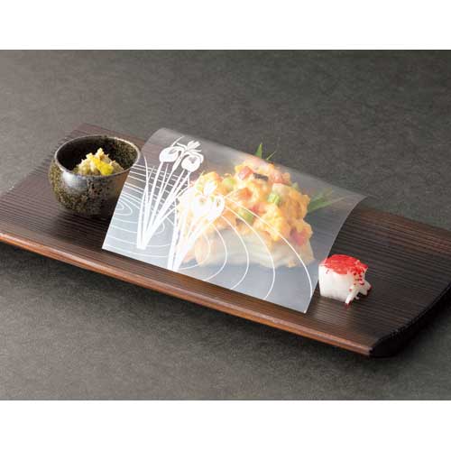 【在庫限り】4寸 白い風景 クリアシート 南天（12月～1月）200枚入 12x12cm