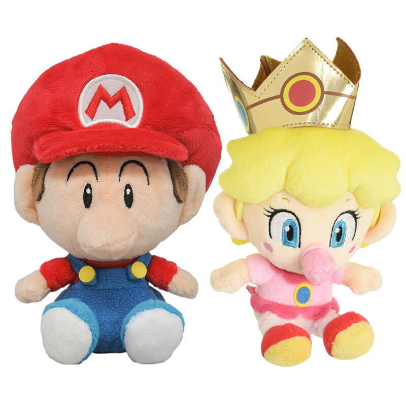 Rakuten - 【 まとめ買い 2種セット 】 ぬいぐるみ スーパーマリオ ベビィマリオ ベビィピーチ Sサイズ マリオ グッズ 誕生日プレゼント 子供 おもちゃ 男の子 女の子 誕生日 プレゼント 小学生 ぬいぐるみ キャラクター グッズ こども キャラクターグッズ 子ども 贈り物