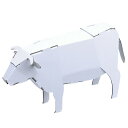動物 ウシ 2 ハコモ hacomo ペーパークラフト キット クリスマス 工作キット 小学生 工作 キット 知育 おもちゃ 誕生日プレゼント 子供 おもちゃ ...