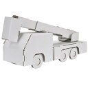 のりもの 消防車 ハコモ hacomo ペーパークラフト キット クリスマス 工作キット 小学生 工作 キット 知育 おもちゃ 誕生日プレゼント 子供 おもちゃ...