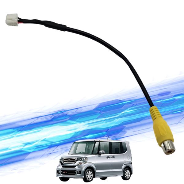 【ポイント10倍 送料無料】N BOX+カスタム バックカメラ アルパイン アダプター 変換 RCA 6ピン ハーネス 接続 wecar