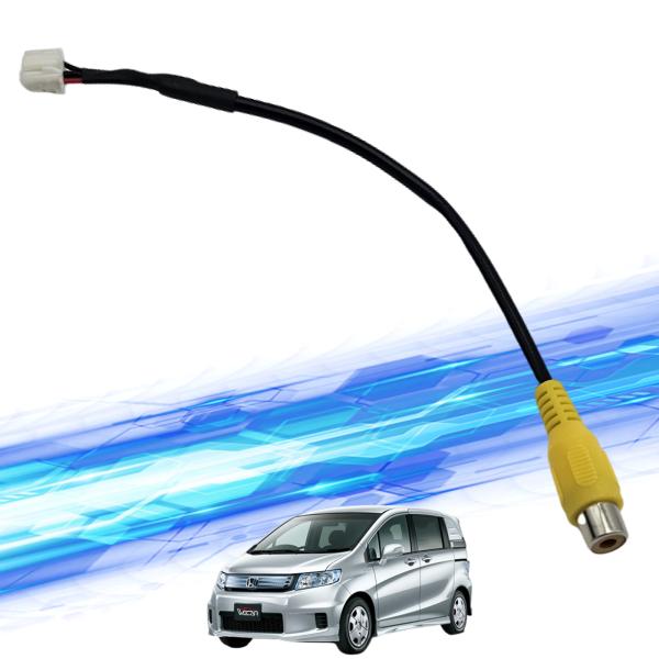 【ポイント10倍 送料無料】フリードスパイクハイブリット バックカメラ アルパイン アダプター 変換 RCA 6ピン ハーネス 接続 wecar