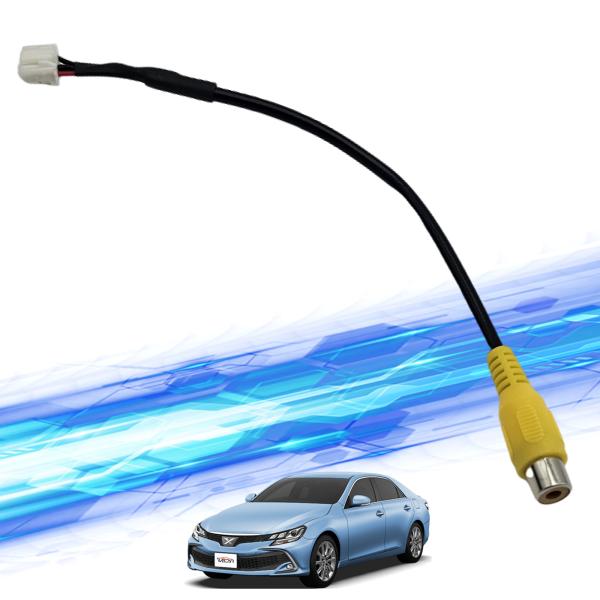 【ポイント10倍 送料無料】マークX バックカメラ アルパイン アダプター 変換 RCA 6ピン ハーネス 接続 wecar