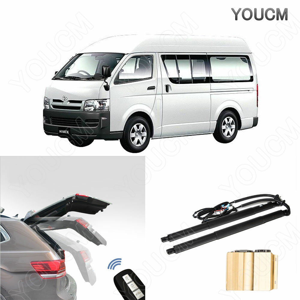 電動 パワーバックドア TOYOTA HIACE 通常ルーフ 2010+ ハンズフリー パワーゲート フットセンサー パワーリアゲート 電動ダンバー トランク リア バックドア スマートキー 電子ドア YOUCM 1年保証