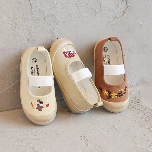 上履き キッズ 上靴 ベビー キャンバスシューズ 刺繍 うわばき バレエシューズ 靴 ...