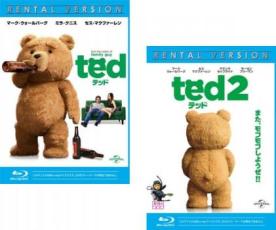 2パック【中古】Blu-ray▼テッド ted(2枚セット)1、2 ブルーレイディスク レンタル落ち 全2巻