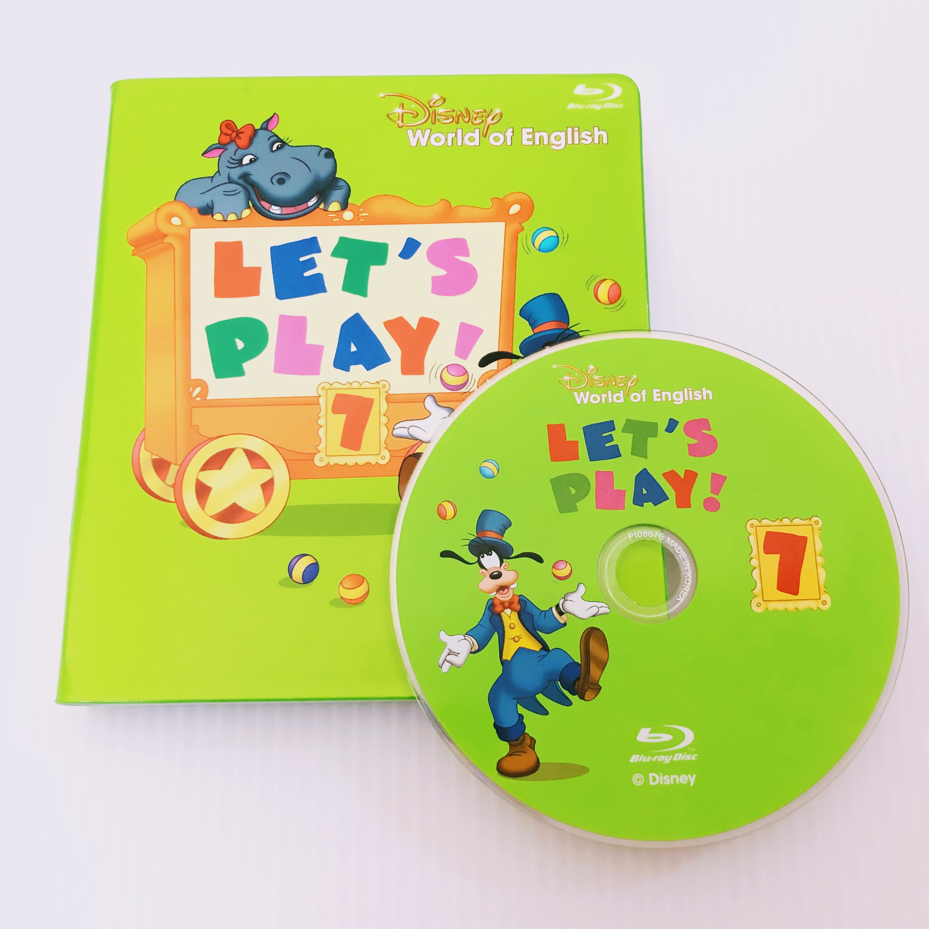 レッツプレイ Blu-ray 7巻 b-464 ディズニー英語システム DWE ワールドファミリー クリーニング済み おもちゃ 英語 知育玩具 英語教育 ..