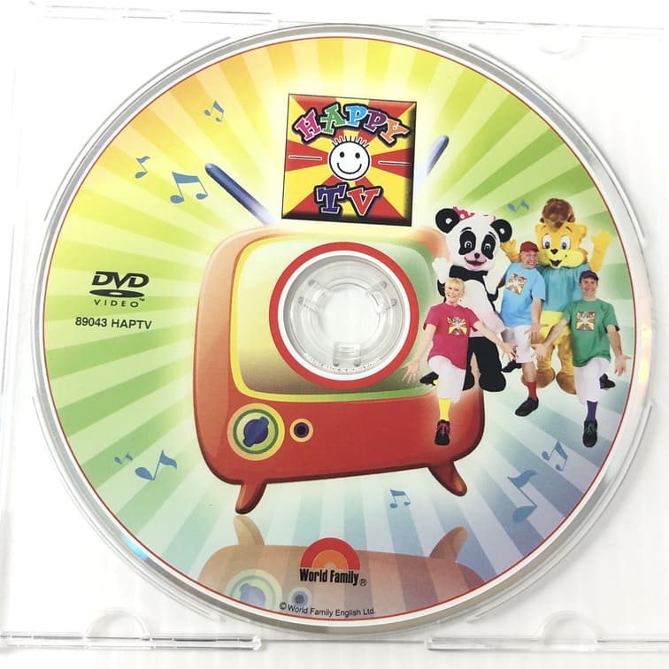 HAPPY TV DVD1枚 ハッピーティービー b-785 ディズニー英語システム DWE ワールドファミリー 中古 クリ..