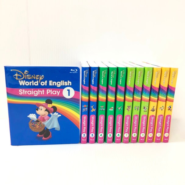 ストレートプレイ Blu-ray 2019年購入 未開封多数 美品 d-613 ディズニー英語システム DWE ワールドファミリー 中古 クリーニング済み おもちゃ 英語 知育玩具 英語教育 幼児教育 子供教育 英語教材 幼児教材 子供教材 知育教材