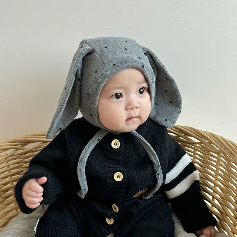 ベビー 帽子 赤ちゃん 新生児 ベビー帽子 うさ耳 うさぎ耳付き ニット帽子 うさぎ 秋冬 男の子 女の子 かわいい 保育園 着ぐるみ 韓国 ベビー服 出産祝い おくるみ ガーゼ プレゼント