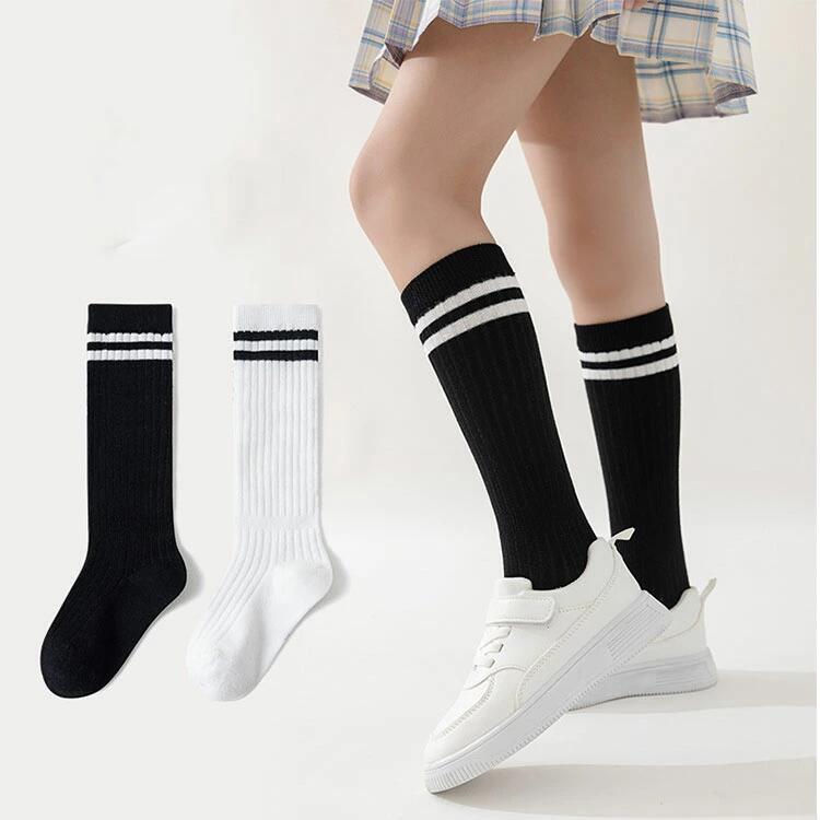 長生楽天市場店の2足セット 靴下 キッズ ハイソックス 子供 ロングソックス 綿混 フォーマル 無地 男の子 女の子 膝下丈 入園式 卒園式 入学式 卒業式 発表会 結婚式 通学 通園 子供靴下 春 秋｜アングル2