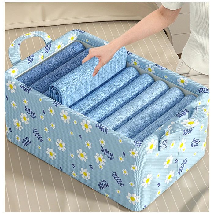 「スーパーSALE半額」収納ボックス 布 折りたたみ ストレージボックス 衣類収納ボックス インクグリー..