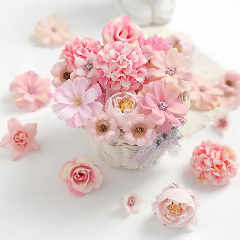 造花花のみヘッドパーツ茎なしDIY...