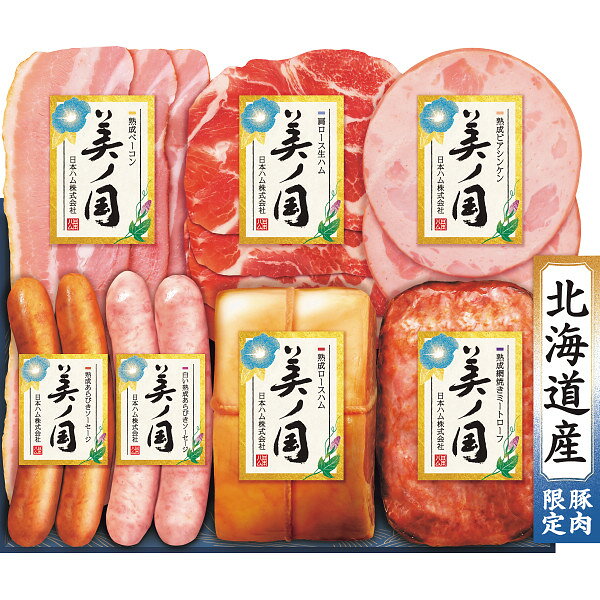 【送料無料】【値引】【御中元】【日本ハム 北海道 プレミアム 美ノ国】【ご注文は8月3日迄(出荷開始：6月25日頃～8月7日頃)】御中元 中元 ギフト 送料無料 コーヒー 早割 ジュース スイーツ 素麵 そうめん ハム 洗剤 産直