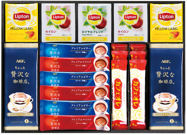 リプトン 【半額 50％OFF】【のし包装サービス】【AGF＆リプトン 珈琲・紅茶 ギフト セット【賞味期限300日】コーヒー 出産お祝 出産内祝い 結婚内祝い 結婚祝い お返し お祝 香典返し 粗供養 内祝い 快気内祝い 快気祝い ご挨拶