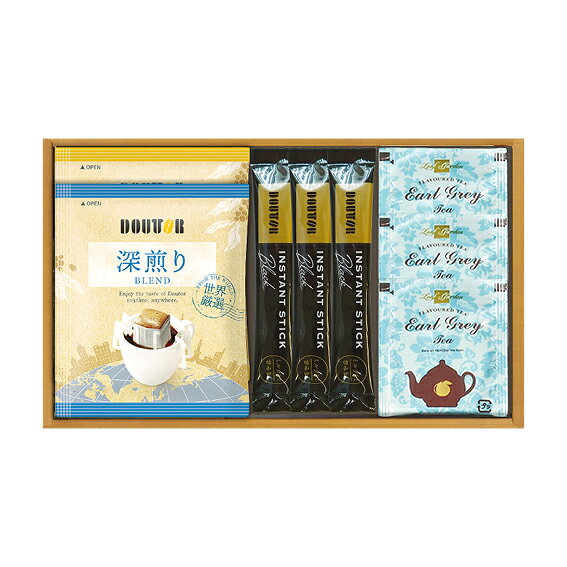 Rakuten - 【35％OFF】最大【半額 50％OFF】【のし包装サービス】【「AGF&ドトール&リプトン」ブレイクティータイム ドリップ・スティック コーヒー&紅茶 ギフト】【賞味期限360日】コーヒー 出産お祝 出産内祝い 結婚内祝い 結婚祝い 香典返し 粗供養 内祝い