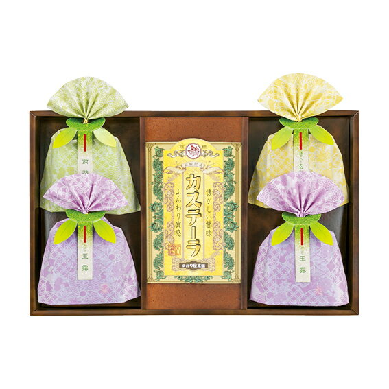 【42.5%OFF】最大【半額・50%OFF】【のし包装無料サービス】【長崎製法カステーラ&緑茶ティーバッグ ギフト セット】【賞味期限90日】 出産お祝 出産...