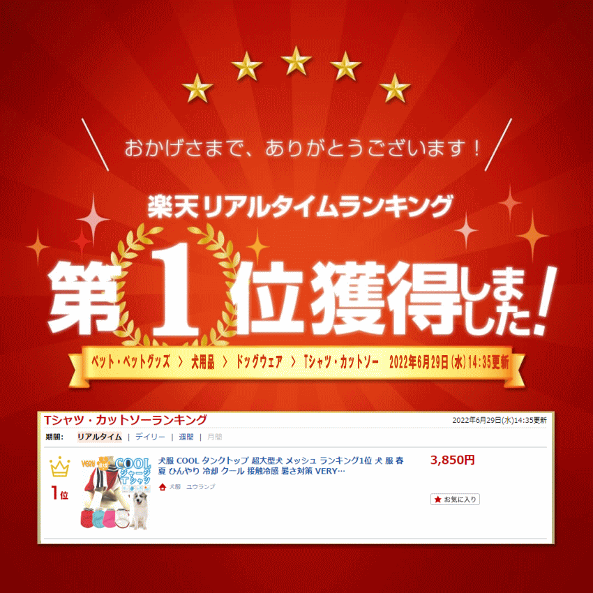 犬服 COOL タンクトップ 超大型犬 メッシュ ランキング1位 犬 服 夏服 クール ひんやり 冷却 クール 接触冷感 暑さ対策 VERY 紫外線 UV 95%カット 月間優良ショップ