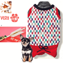 【送料無料 ポッキリ1000円】 犬 服 小型犬 犬 服 very ベリー もんぺ風オーバーオール 矢羽根柄 コットン100% 綿 かわいい ドッグウェア ペッ...