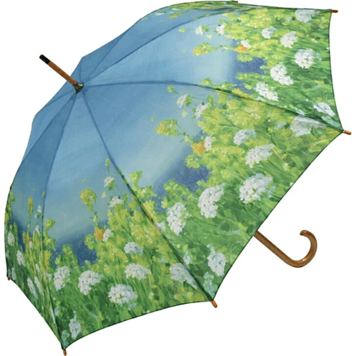 傘 雨傘 木製ジャンプ傘 ダンフイ ナイ「ゴールデンアワー」長傘 花柄 アーチストブルームシリーズ 有...