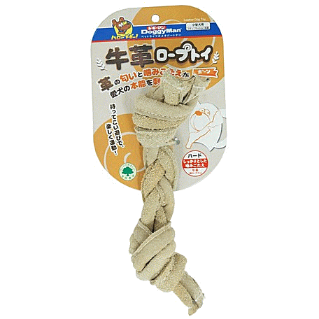 犬 玩具 小型犬 牛革ロープトイ ボーン ペット おもちゃ【メール便不可】【あす楽対応】売れ筋 犬の服 月間優良ショップ セール クーポン有のサムネイル
