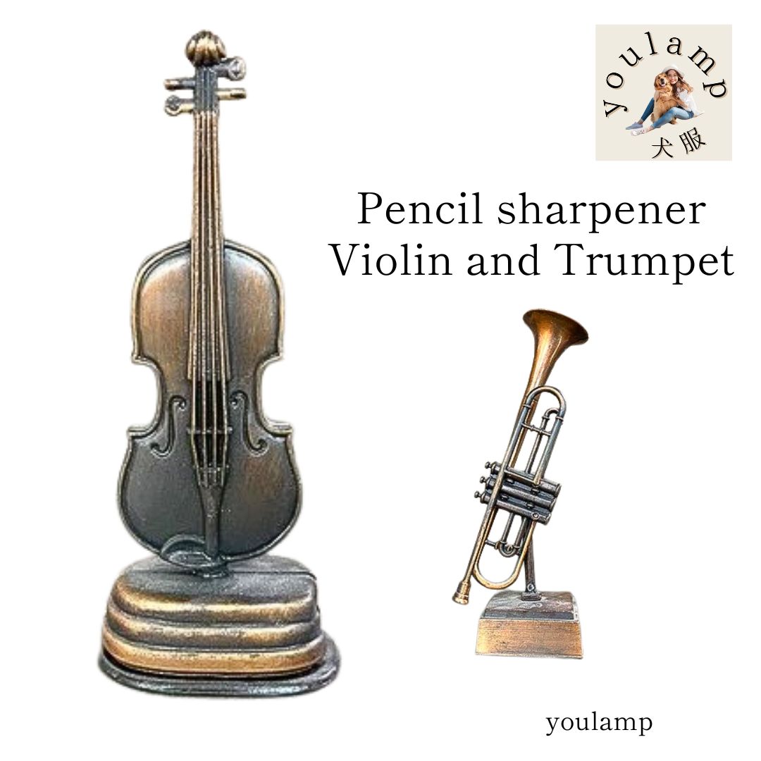 鉛筆削り アンティークシャープナー バイオリン トランペット文房具 インテリア雑貨 ギフト ノベルティ 景品 おしゃれ プレゼント グッズ