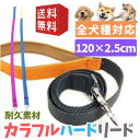 【送料無料 ポッキリ1000円】 犬 リード カラフル ハード 小型犬 中型犬 大型犬 かわいい おしゃれ 散歩 持ちやすい 120 2.5cm ペット 犬 散歩 プレゼント グッズ 犬リード ユウランプ 大きいサイズ お中元 ギフト